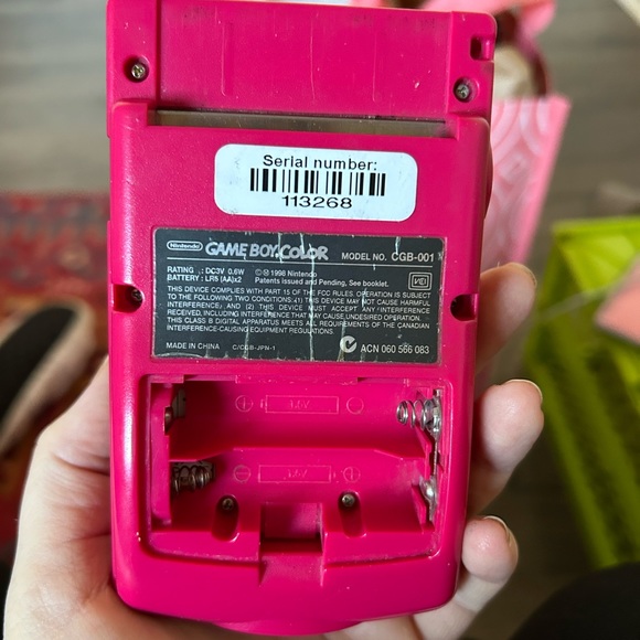 Red Game Boy Color made in China no games - Picture 5 of 7